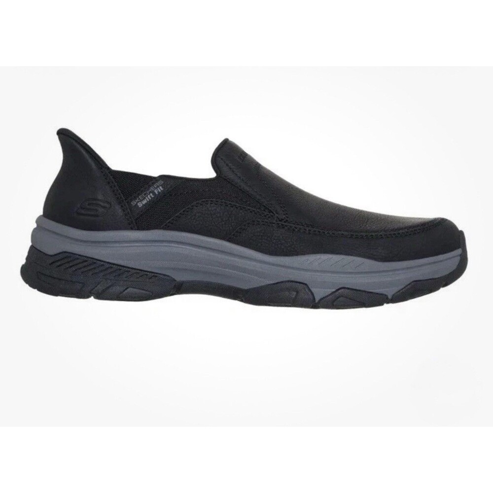 Skechers Men's Izaiah Hands Free Swift Fit SlipOn Sneaker Black Size 8 Shoes NEW